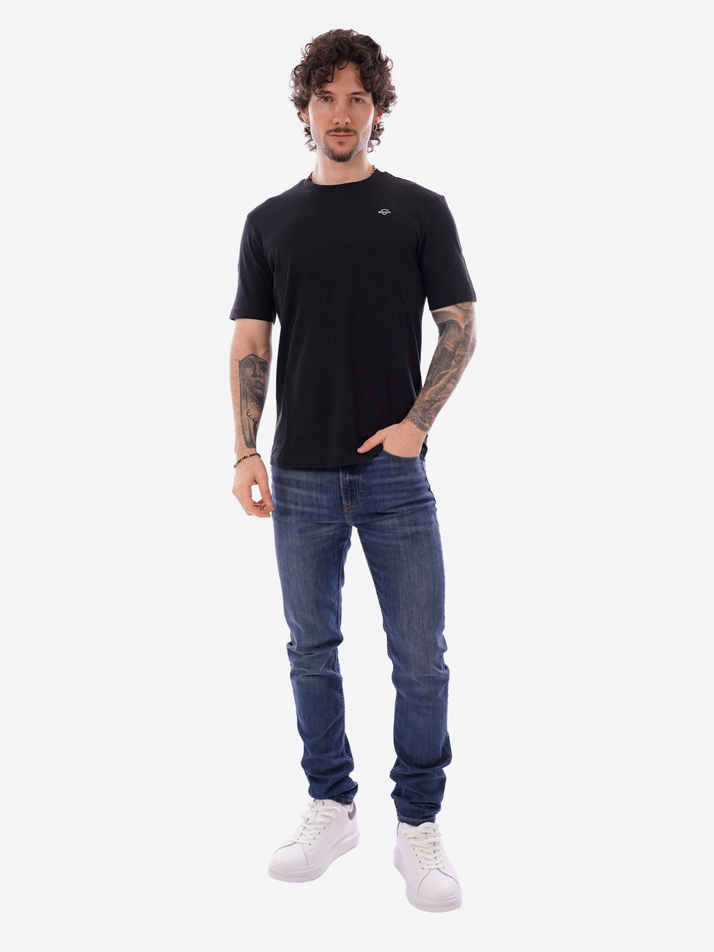 T-shirt BLAUER da Uomo - nero BLUH02300999 NERO