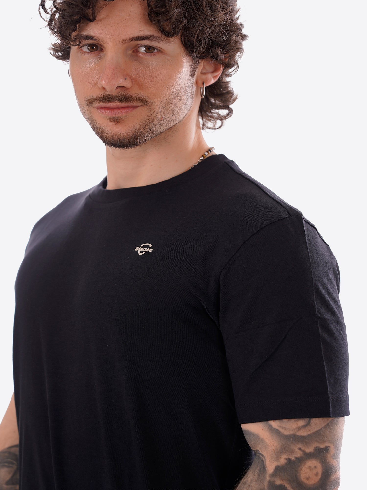 T-shirt BLAUER da Uomo - nero BLUH02300999 NERO