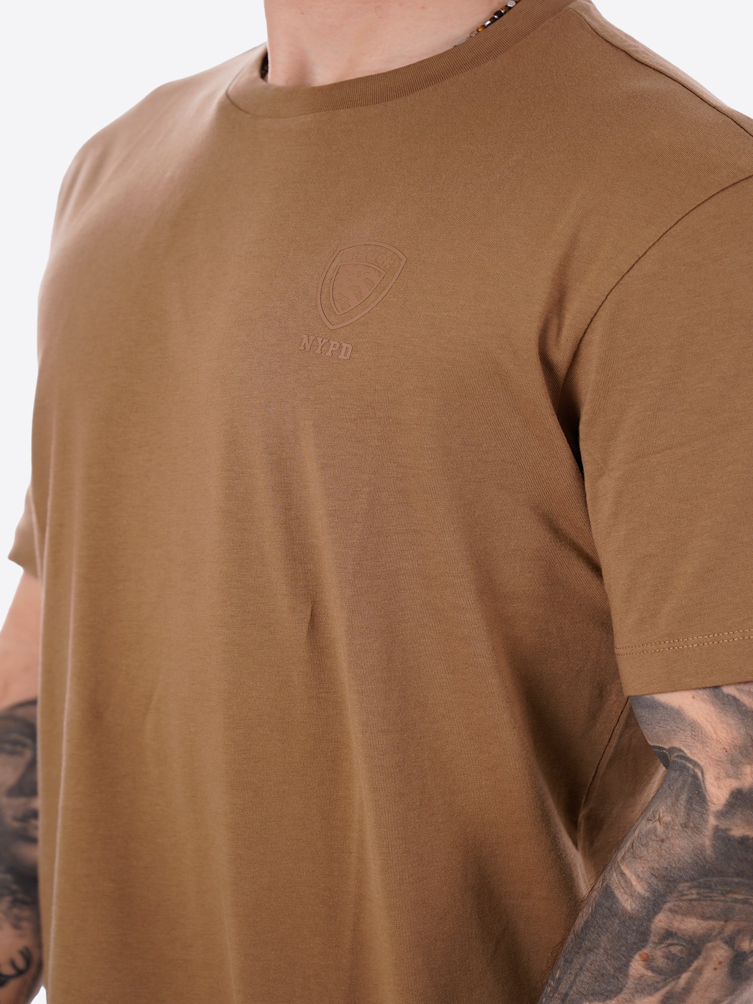 T-shirt BLAUER da Uomo - marrone BLUH02302340 NOCCIOLA