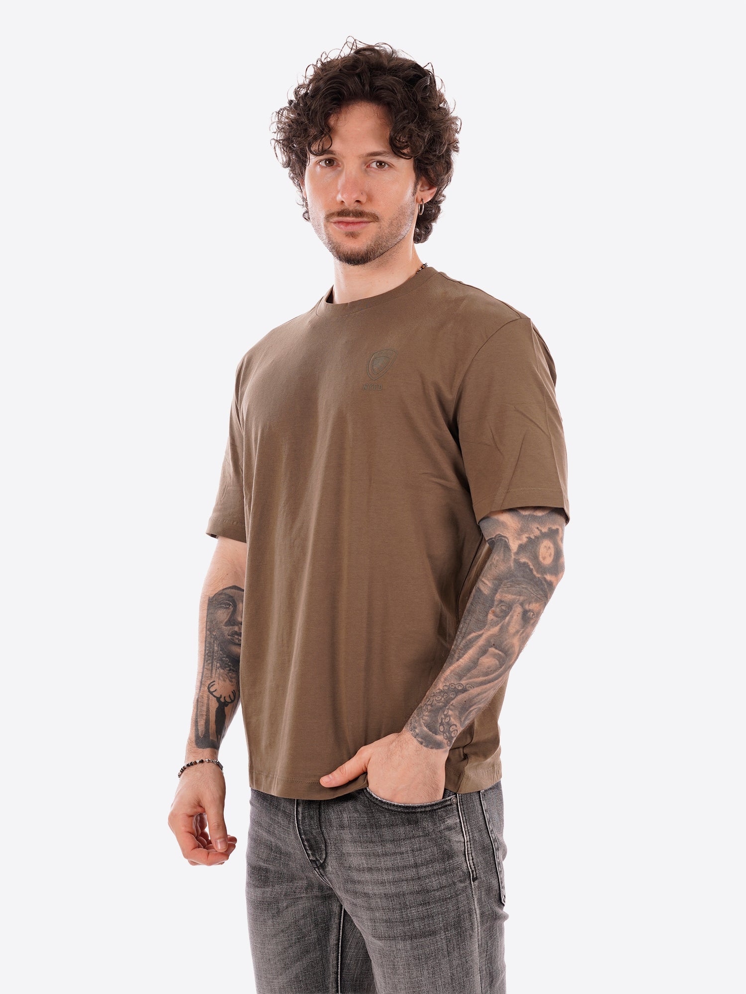 T-shirt BLAUER da Uomo - verde BLUH0230260H VERDE