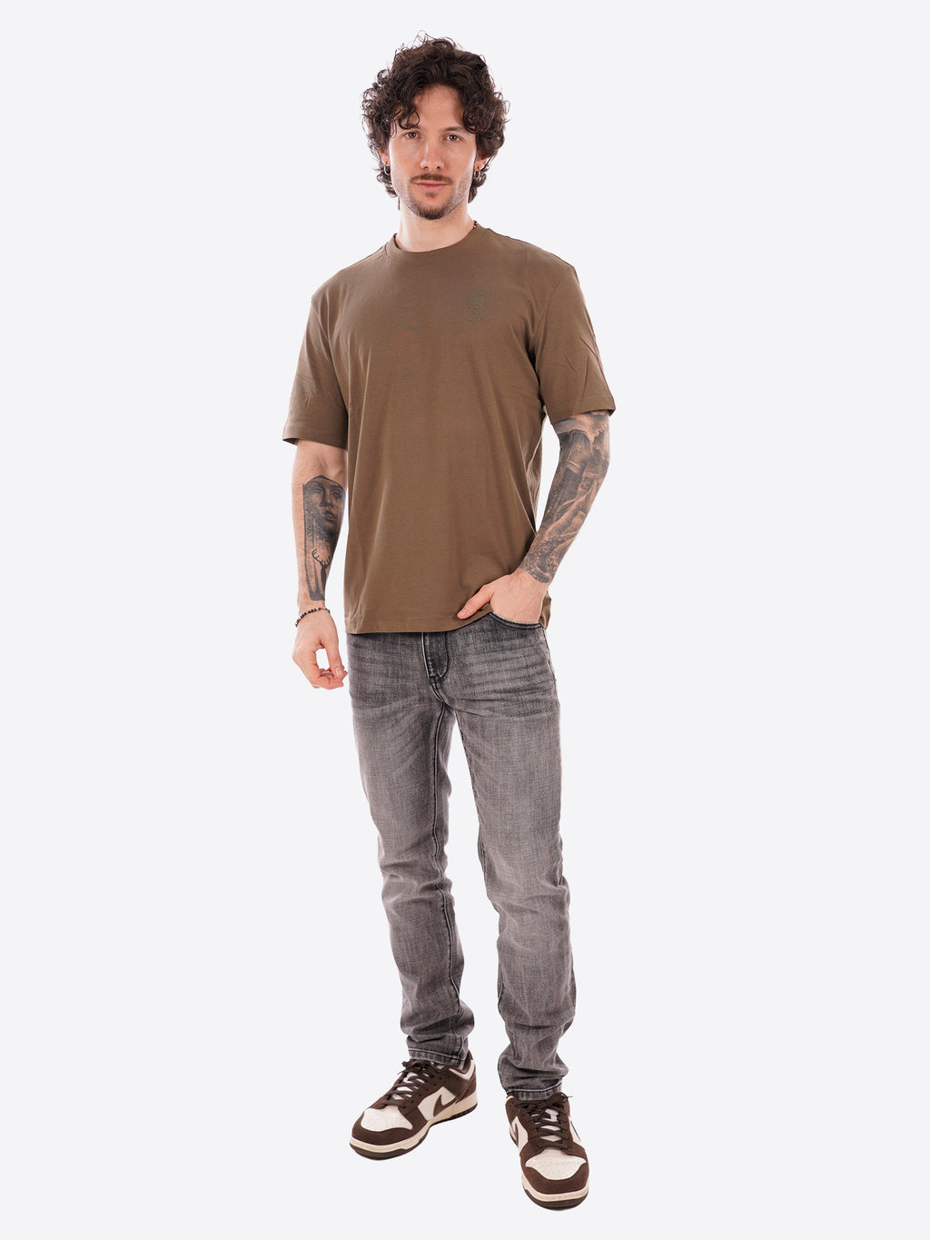 T-shirt BLAUER da Uomo - verde BLUH0230260H VERDE
