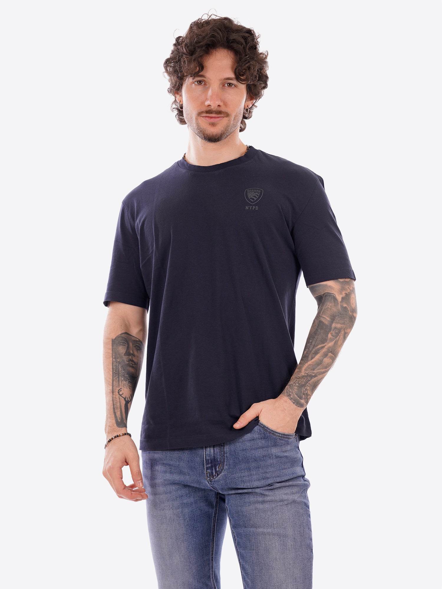 T-shirt BLAUER da Uomo - blu BLUH02302888 BLU