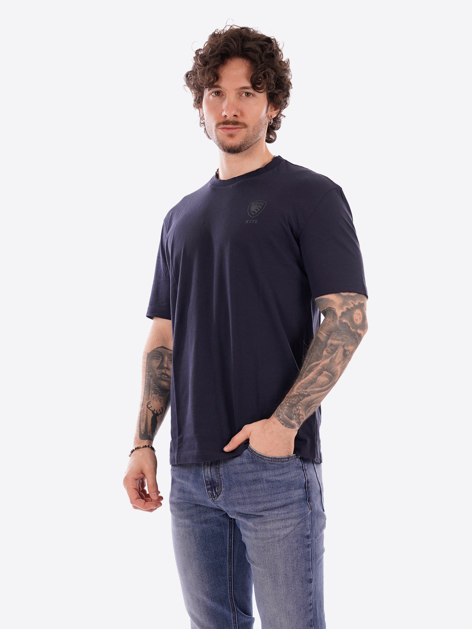 T-shirt BLAUER da Uomo - blu BLUH02302888 BLU
