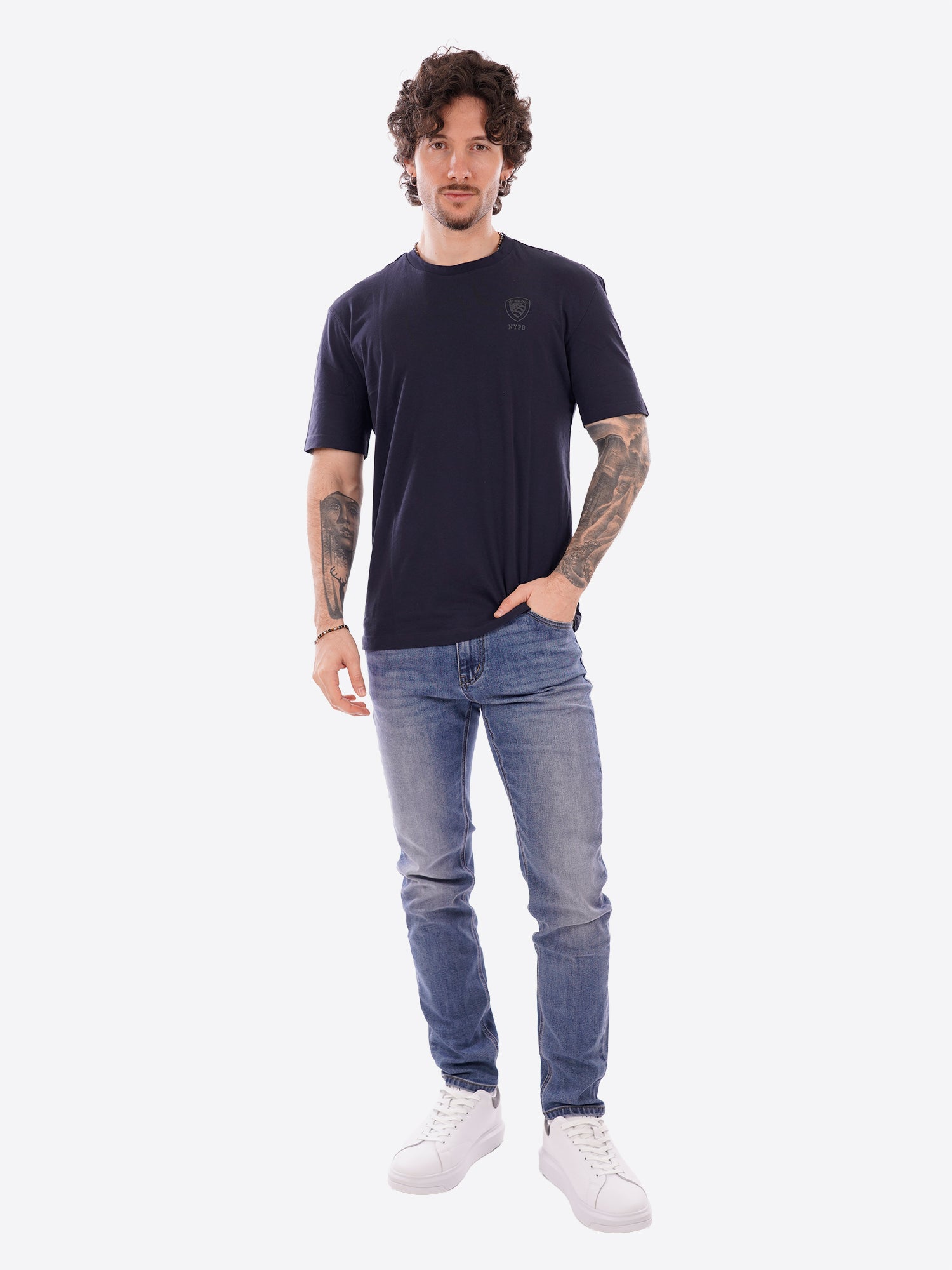 T-shirt BLAUER da Uomo - blu BLUH02302888 BLU