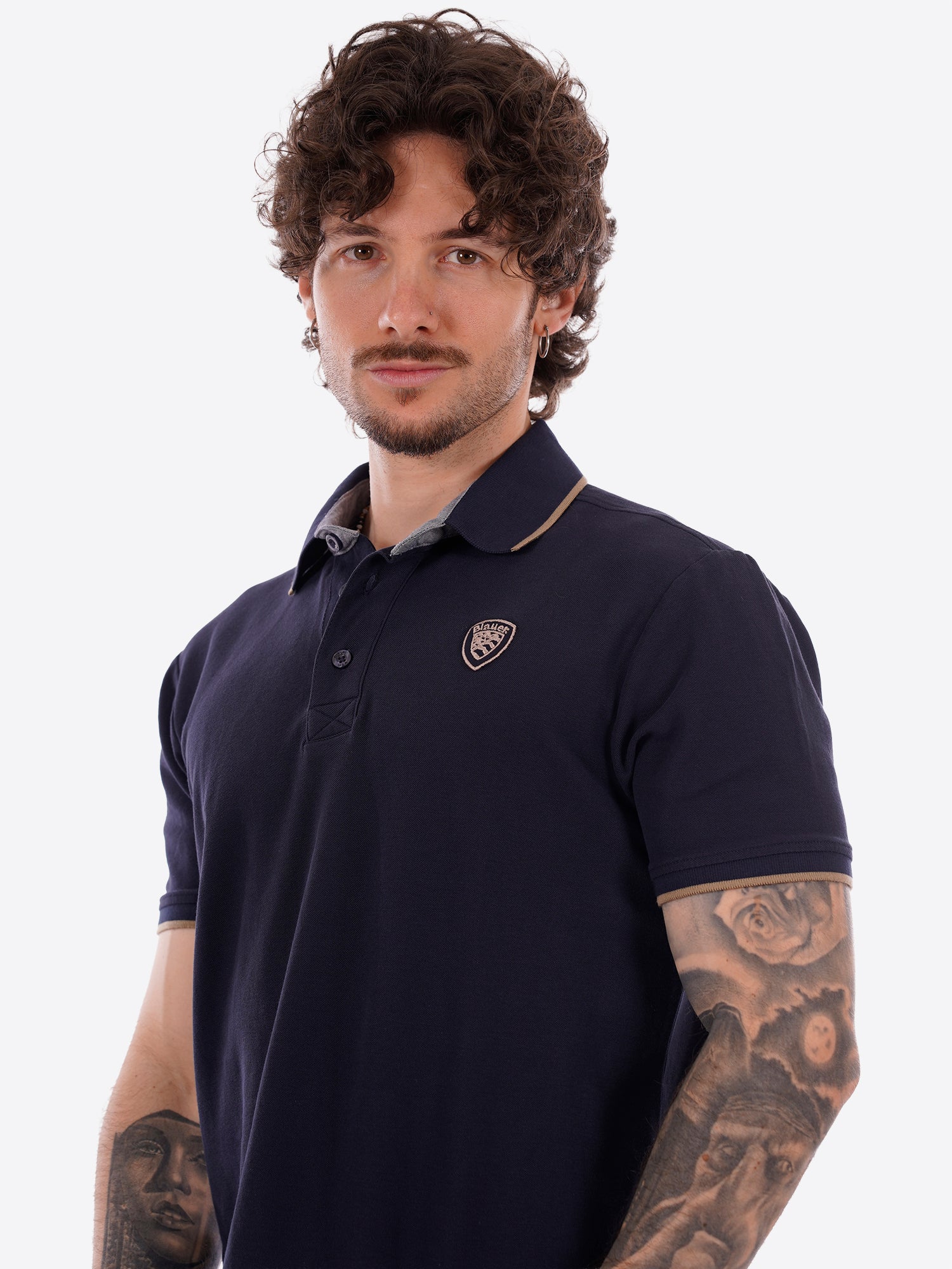 Polo maniche corte BLAUER da Uomo - blu BLUT02288888 BLU