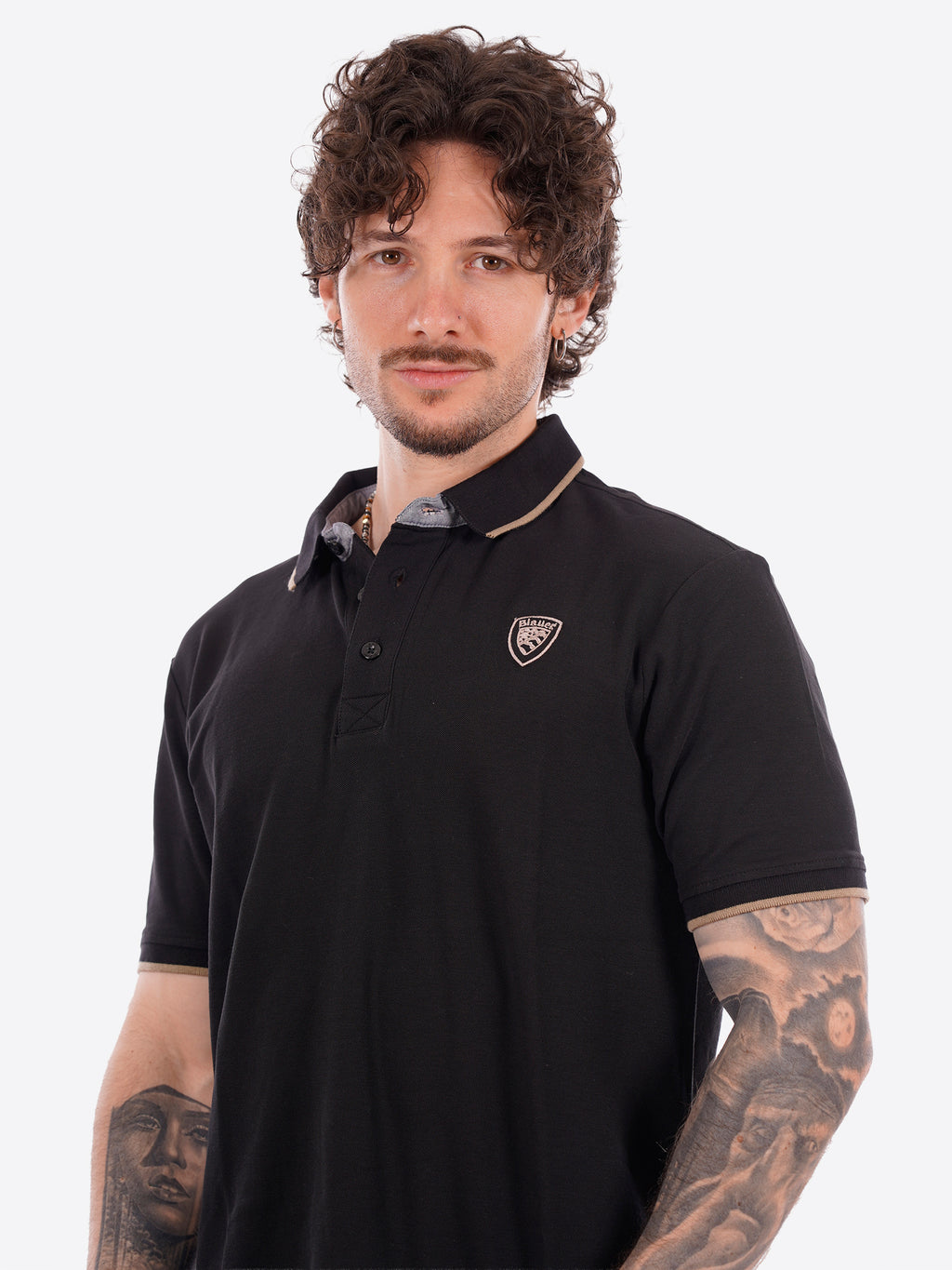Polo maniche corte BLAUER da Uomo - blu BLUT02288888 BLU