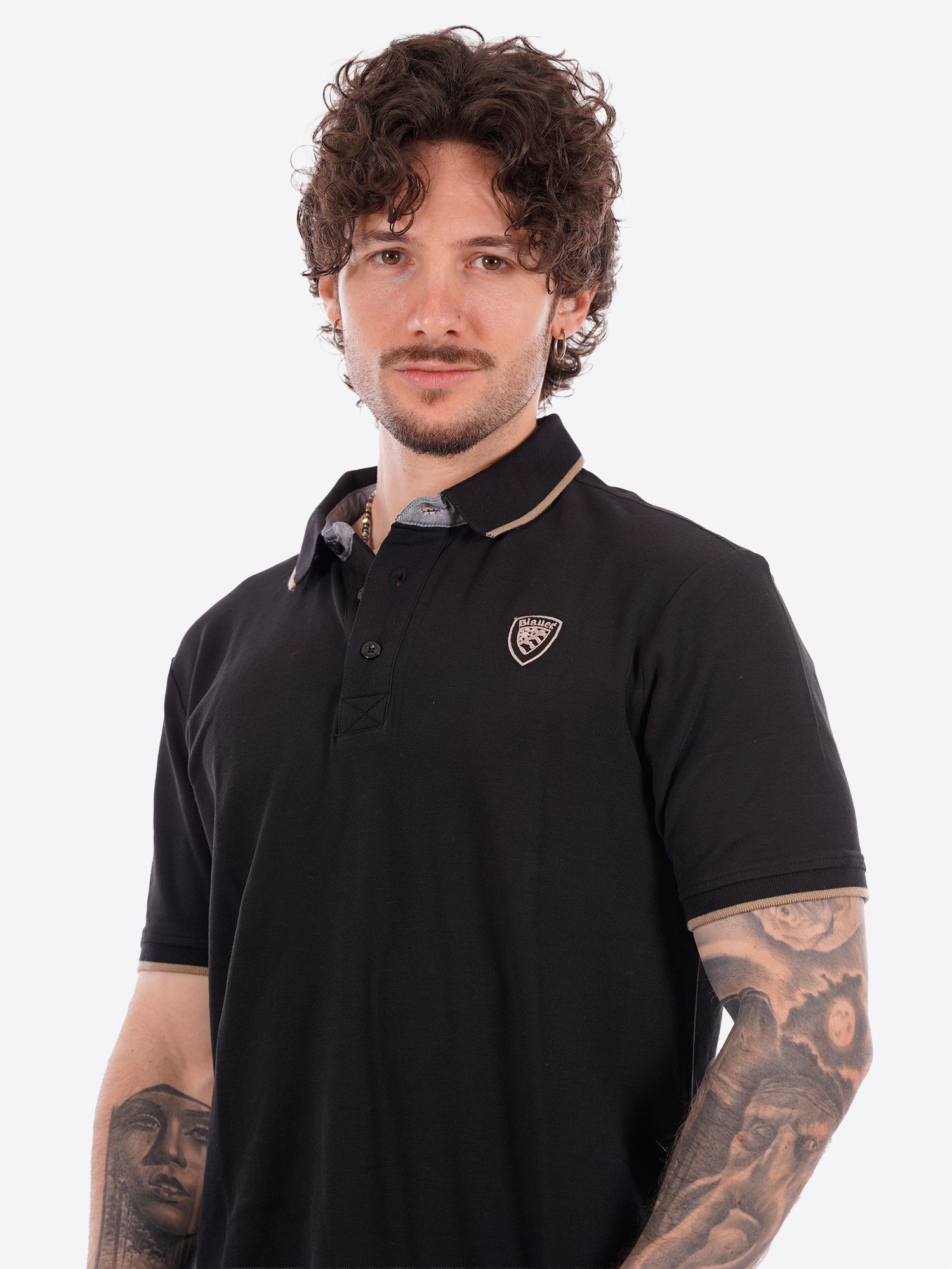 Polo maniche corte BLAUER da Uomo - blu BLUT02288888 BLU