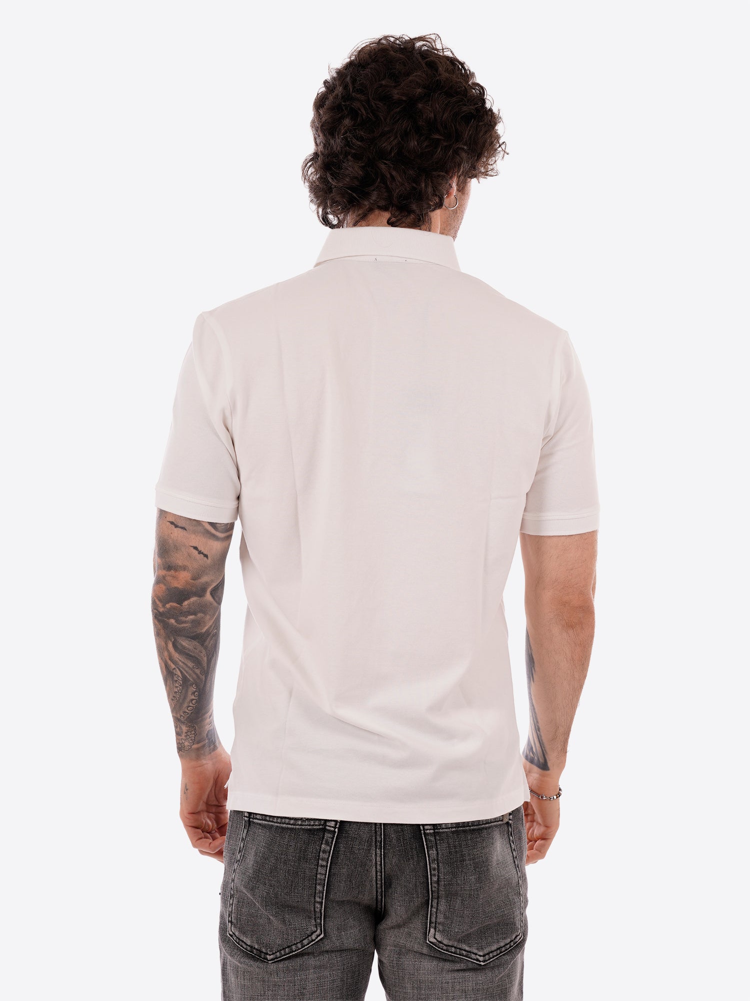 Polo maniche corte BLAUER da Uomo - bianco BLUT02298100 BIANCO
