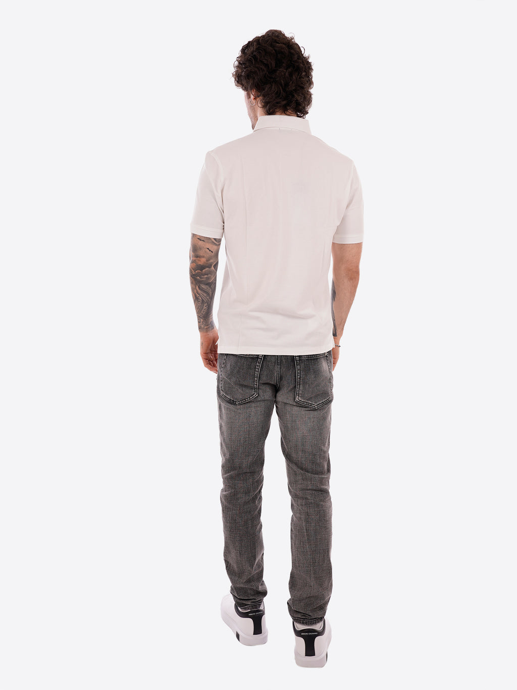 Polo maniche corte BLAUER da Uomo - bianco BLUT02298100 BIANCO