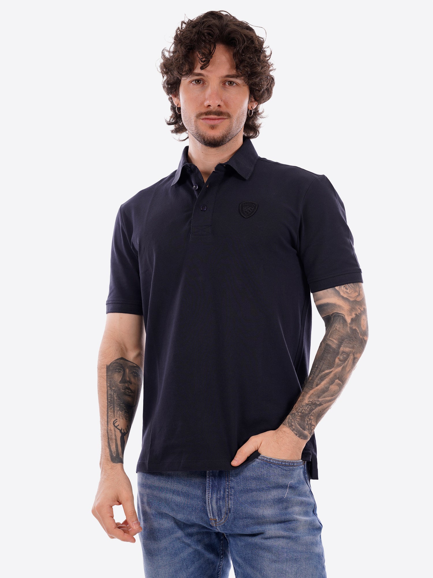 Polo maniche corte BLAUER da Uomo - blu BLUT02298888 BLU