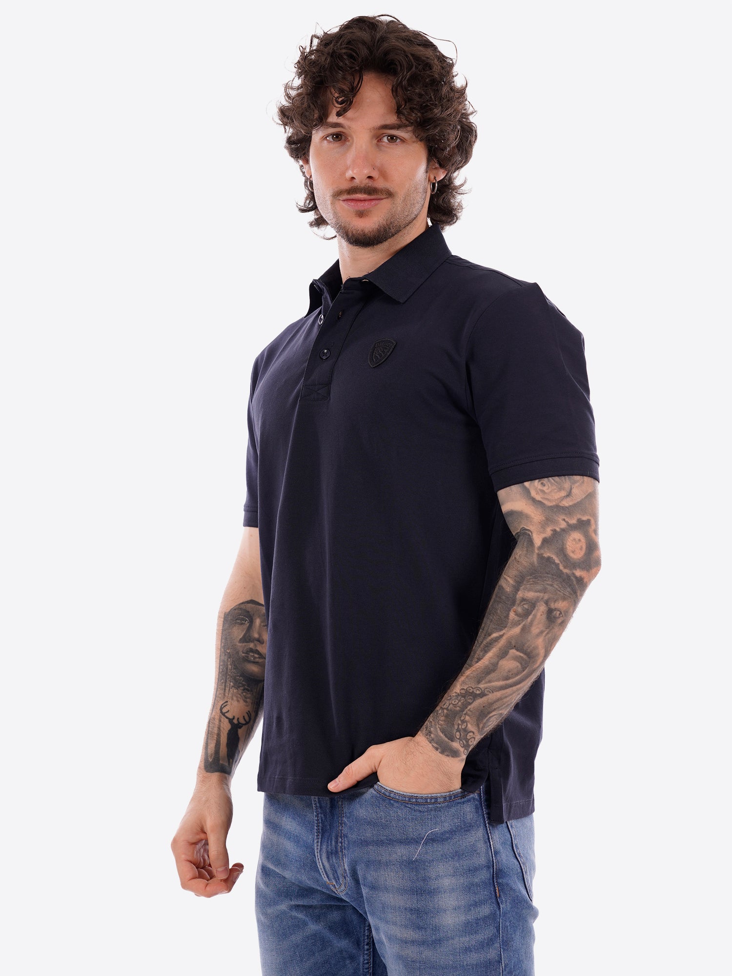 Polo maniche corte BLAUER da Uomo - blu BLUT02298888 BLU