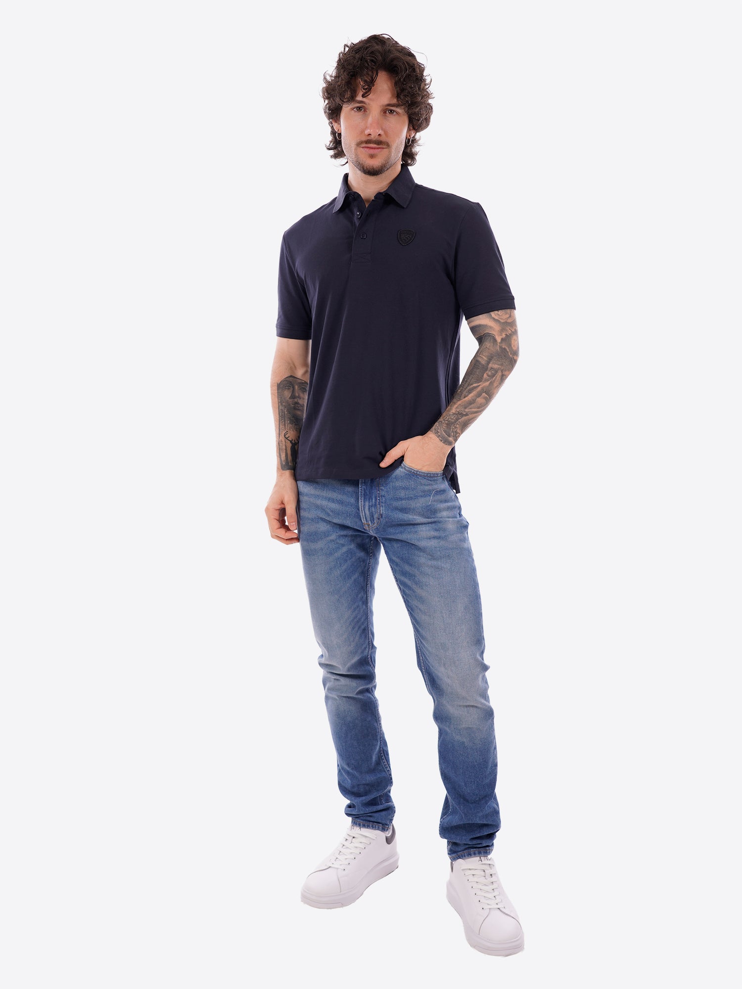 Polo maniche corte BLAUER da Uomo - blu BLUT02298888 BLU