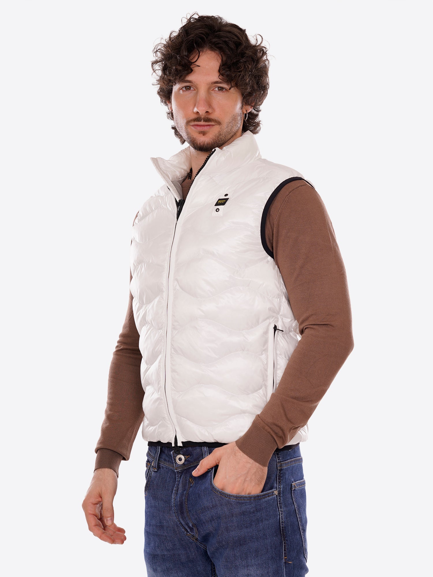 Piumino Smanicato BLAUER da Uomo - bianco BLUX02184100 BIANCO