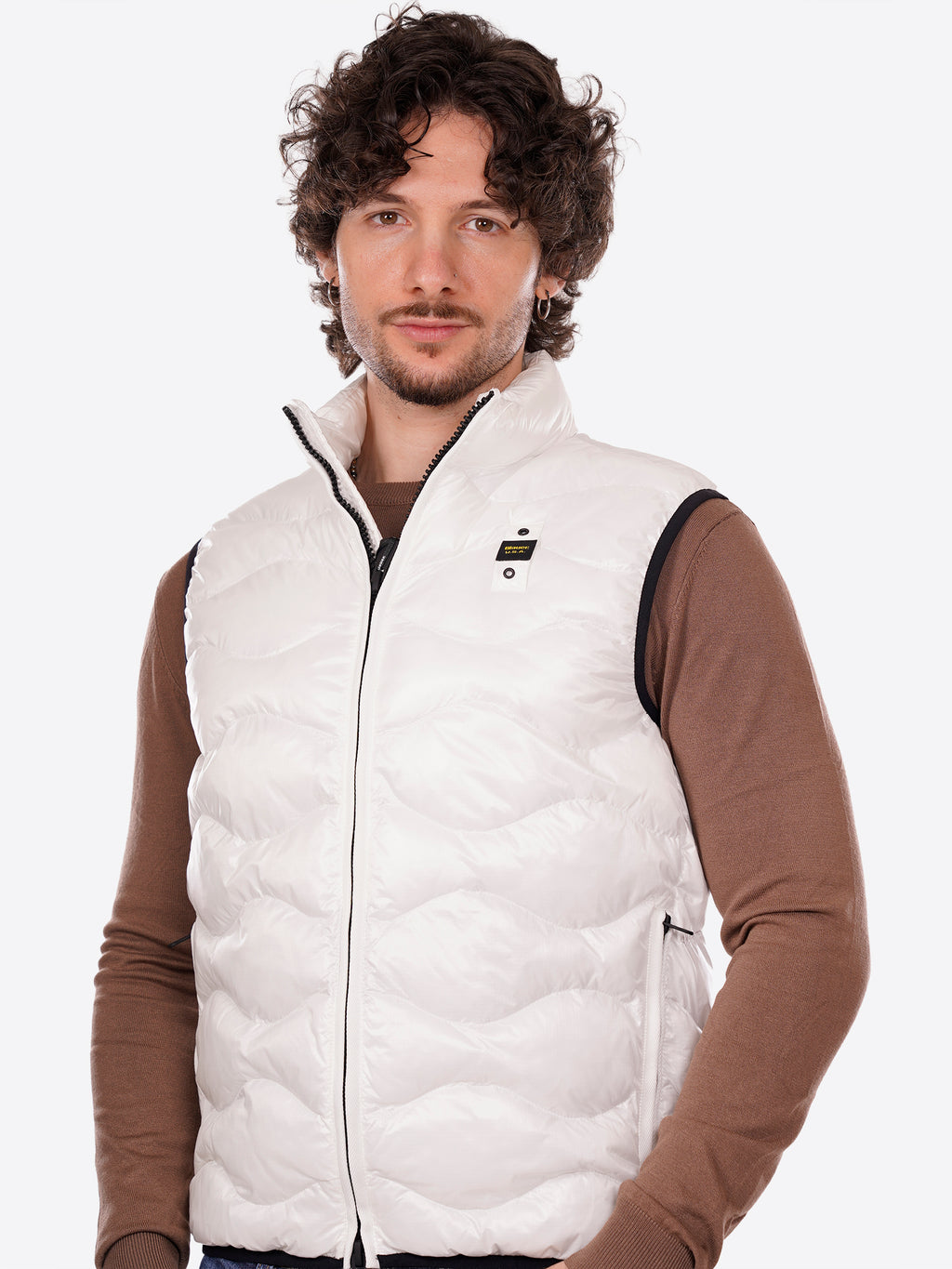 Piumino Smanicato BLAUER da Uomo - bianco BLUX02184100 BIANCO