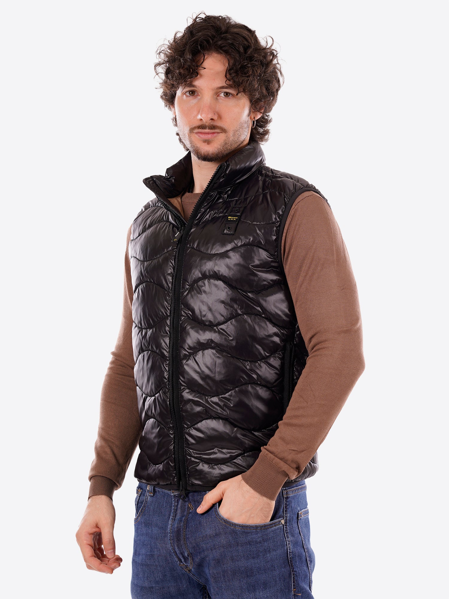 Piumino Smanicato BLAUER da Uomo - nero BLUX02184999 NERO