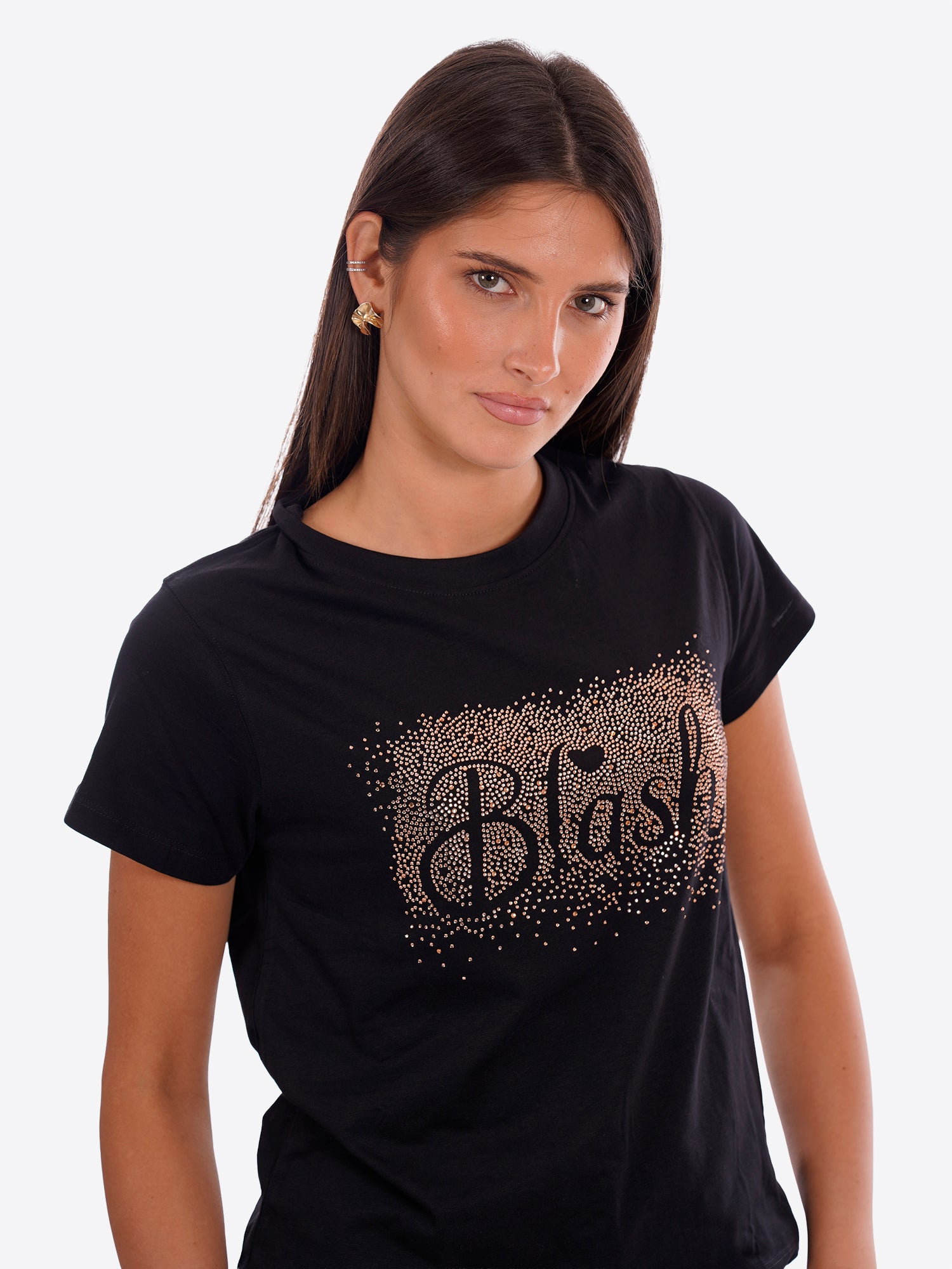 T-shirt BLUSH da Donna - nero BS1710017BLK