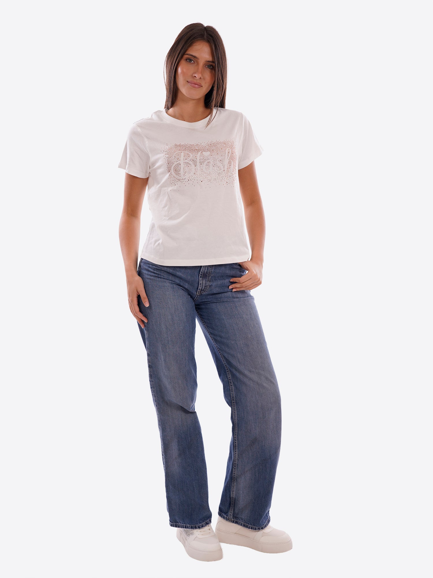T-shirt BLUSH da Donna - bianco BS1710017WHT