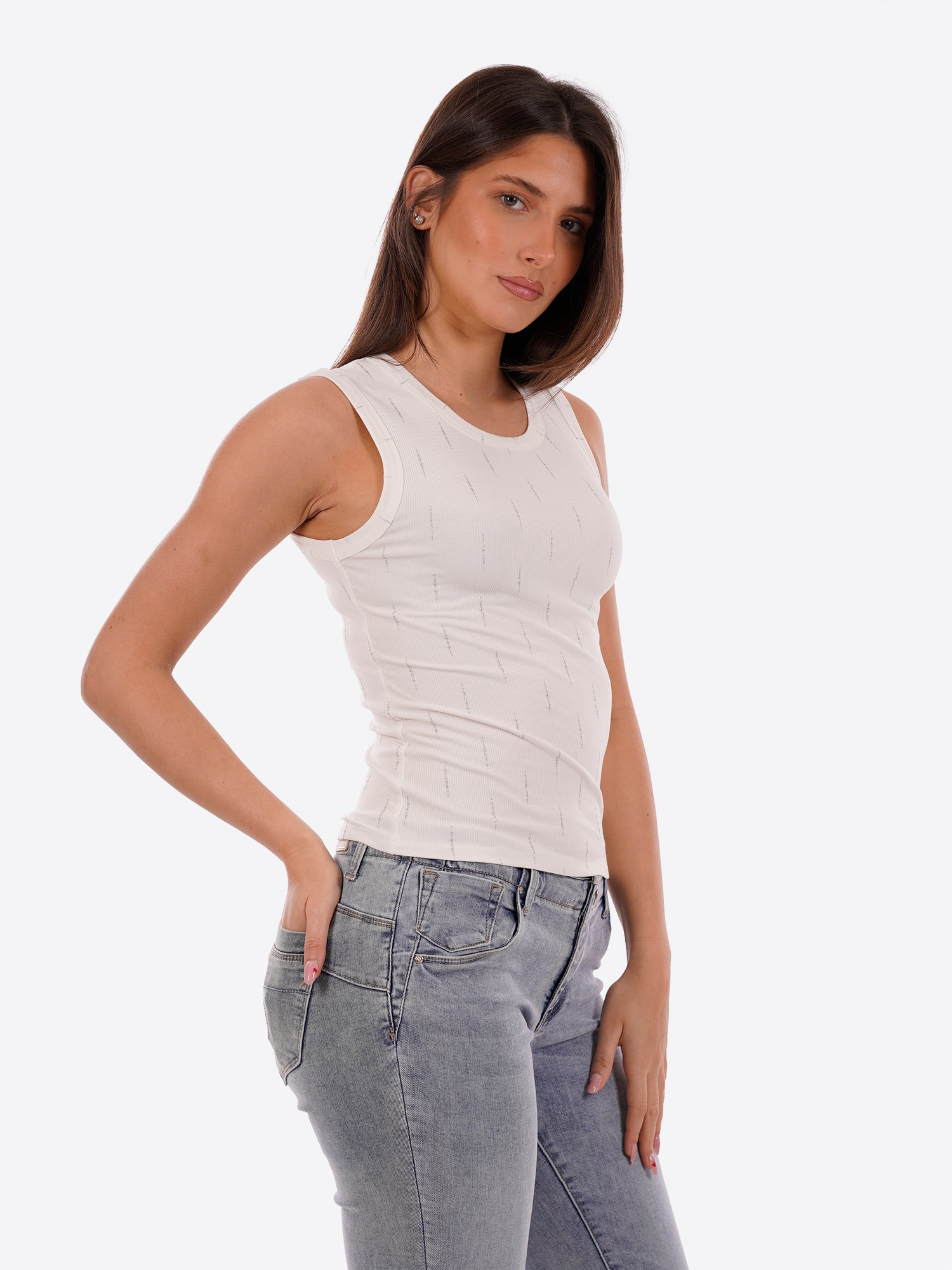 Canotta BLUSH da Donna - bianco BS1710600WHT