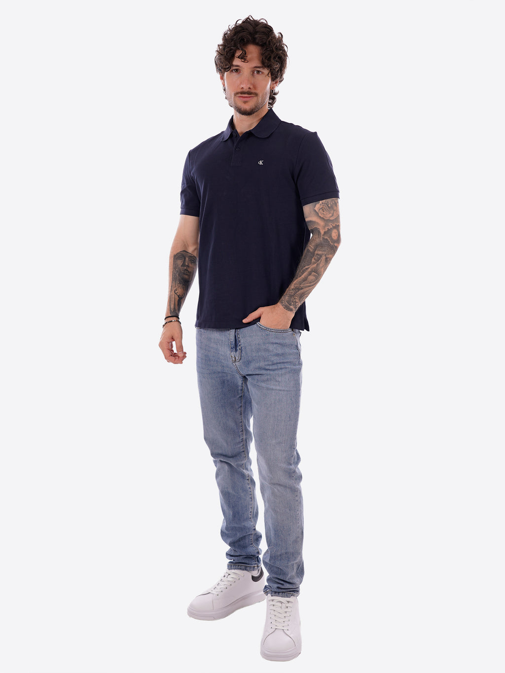 Polo CALVIN KLEIN da Uomo - blu LV040EM269CEF