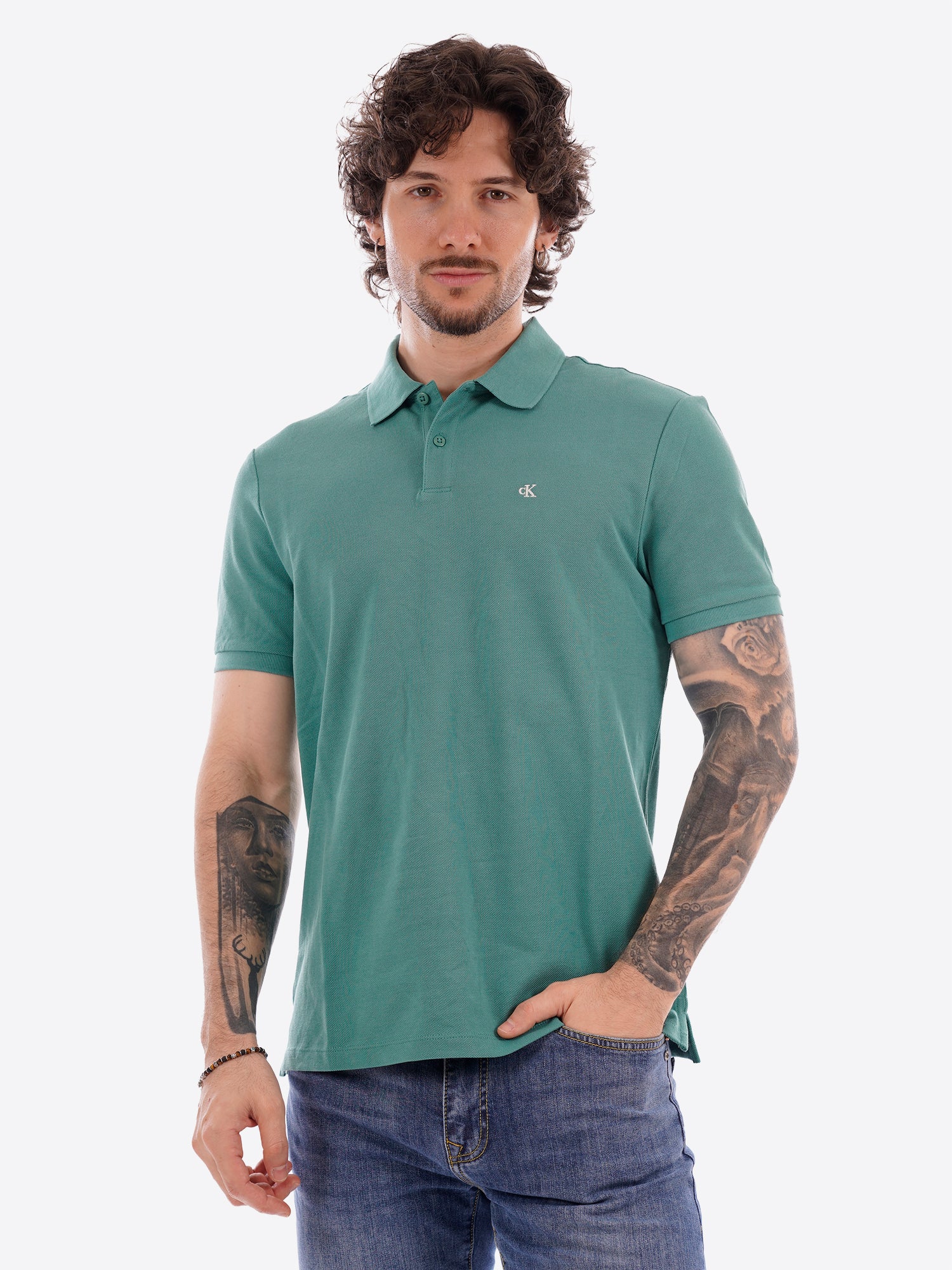Polo CALVIN KLEIN da Uomo - verde LV040EM269VFL