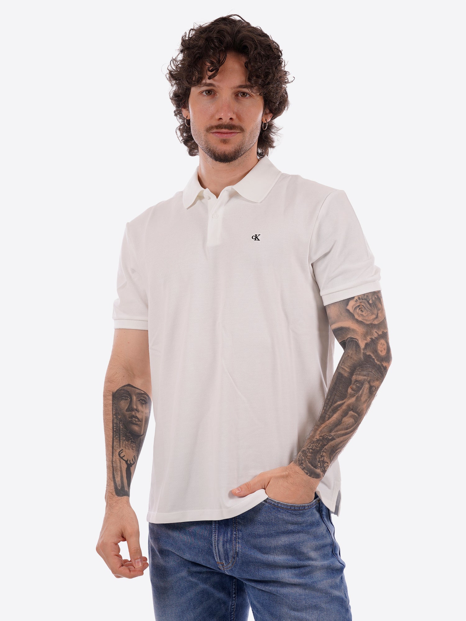 Polo CALVIN KLEIN da Uomo - bianco LV040EM269YAF