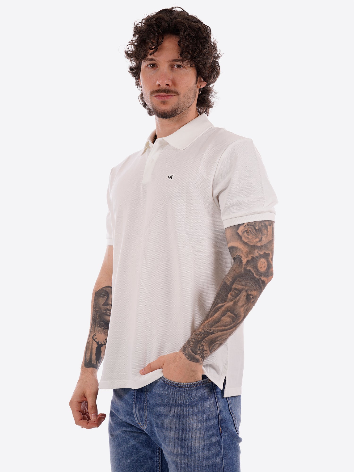 Polo CALVIN KLEIN da Uomo - bianco LV040EM269YAF