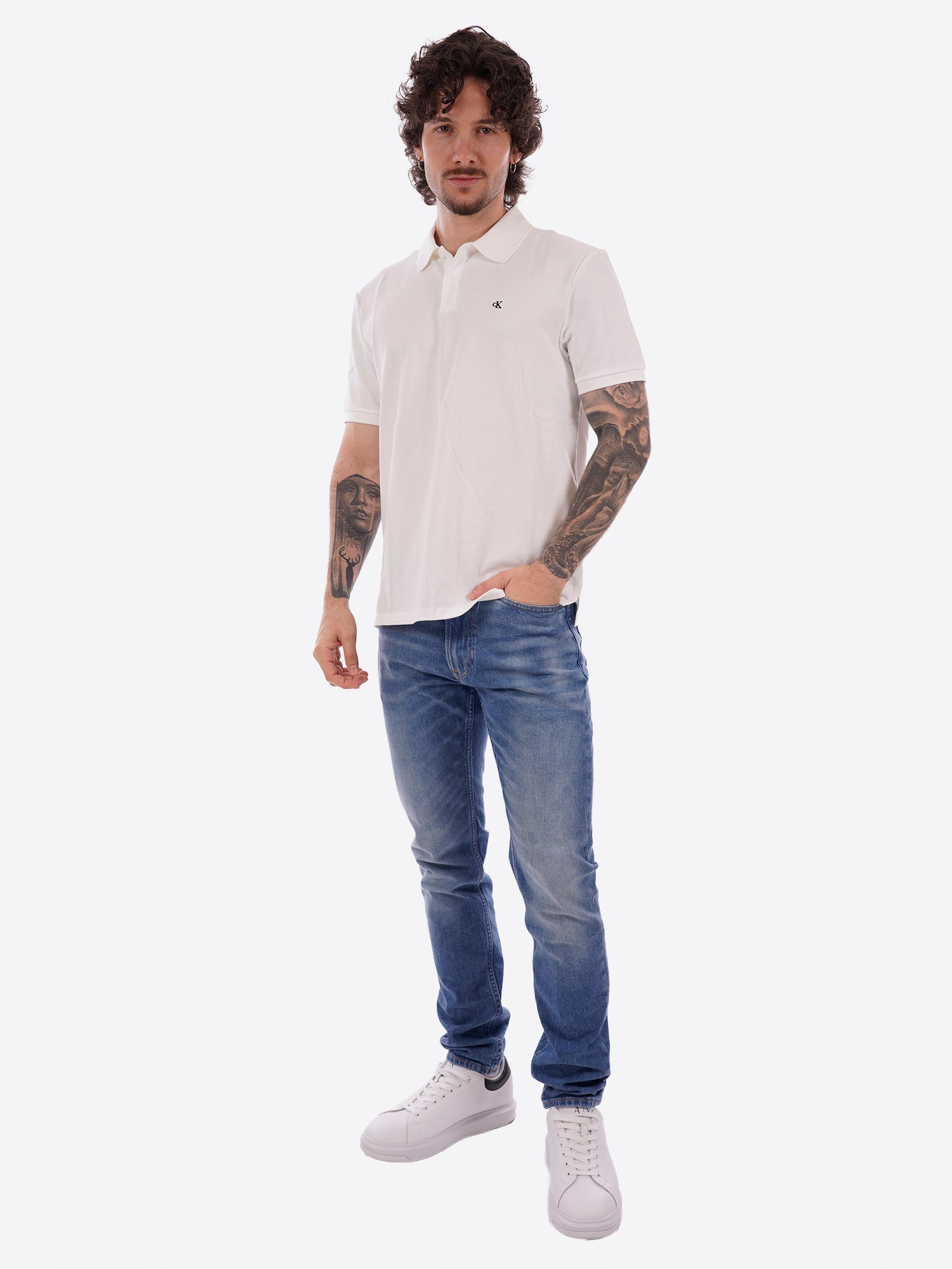 Polo CALVIN KLEIN da Uomo - bianco LV040EM269YAF