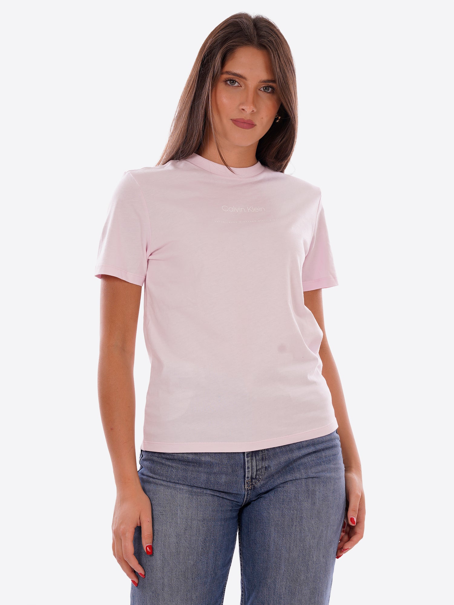 T-shirt CALVIN KLEIN da Donna - rosa LV047C811G8Z6