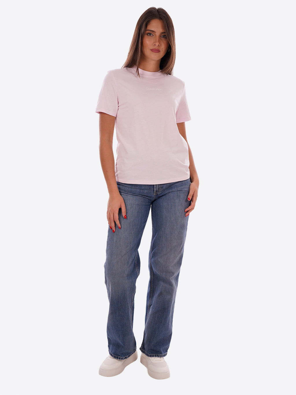 T-shirt CALVIN KLEIN da Donna - rosa LV047C811G8Z6