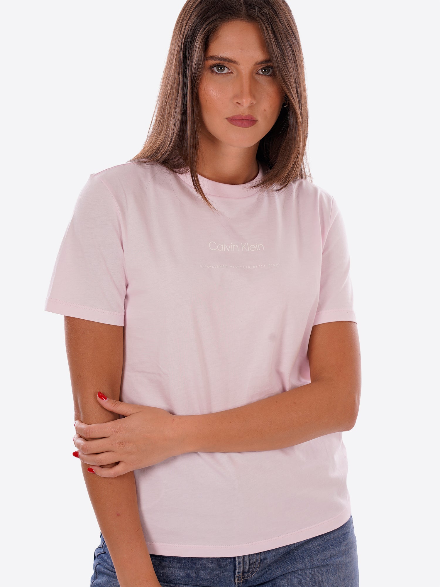 T-shirt CALVIN KLEIN da Donna - rosa LV047C811G8Z6