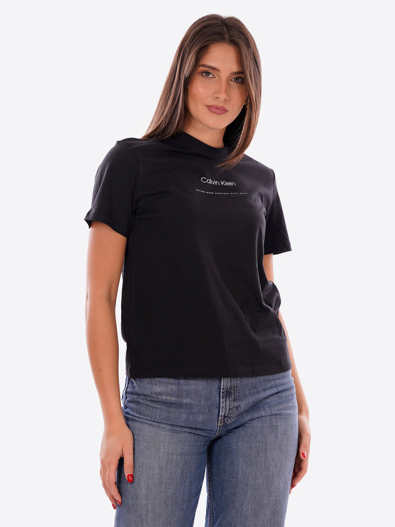 T-shirt CALVIN KLEIN da Donna - nero LV047FC811UB1
