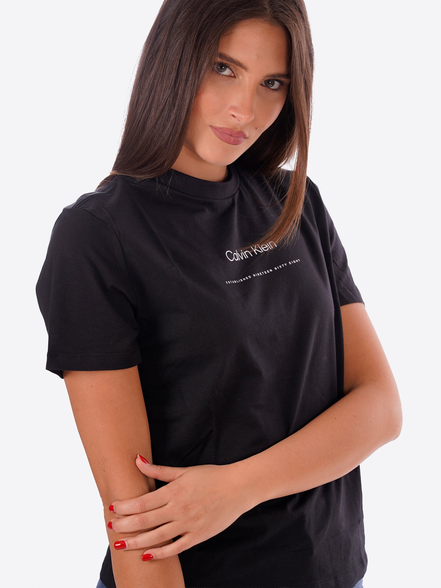 T-shirt CALVIN KLEIN da Donna - nero LV047FC811UB1