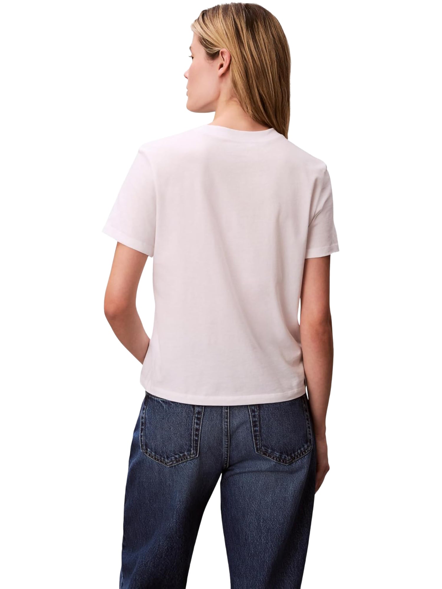T-shirt CALVIN KLEIN da Donna - bianco LV047FC811YAF