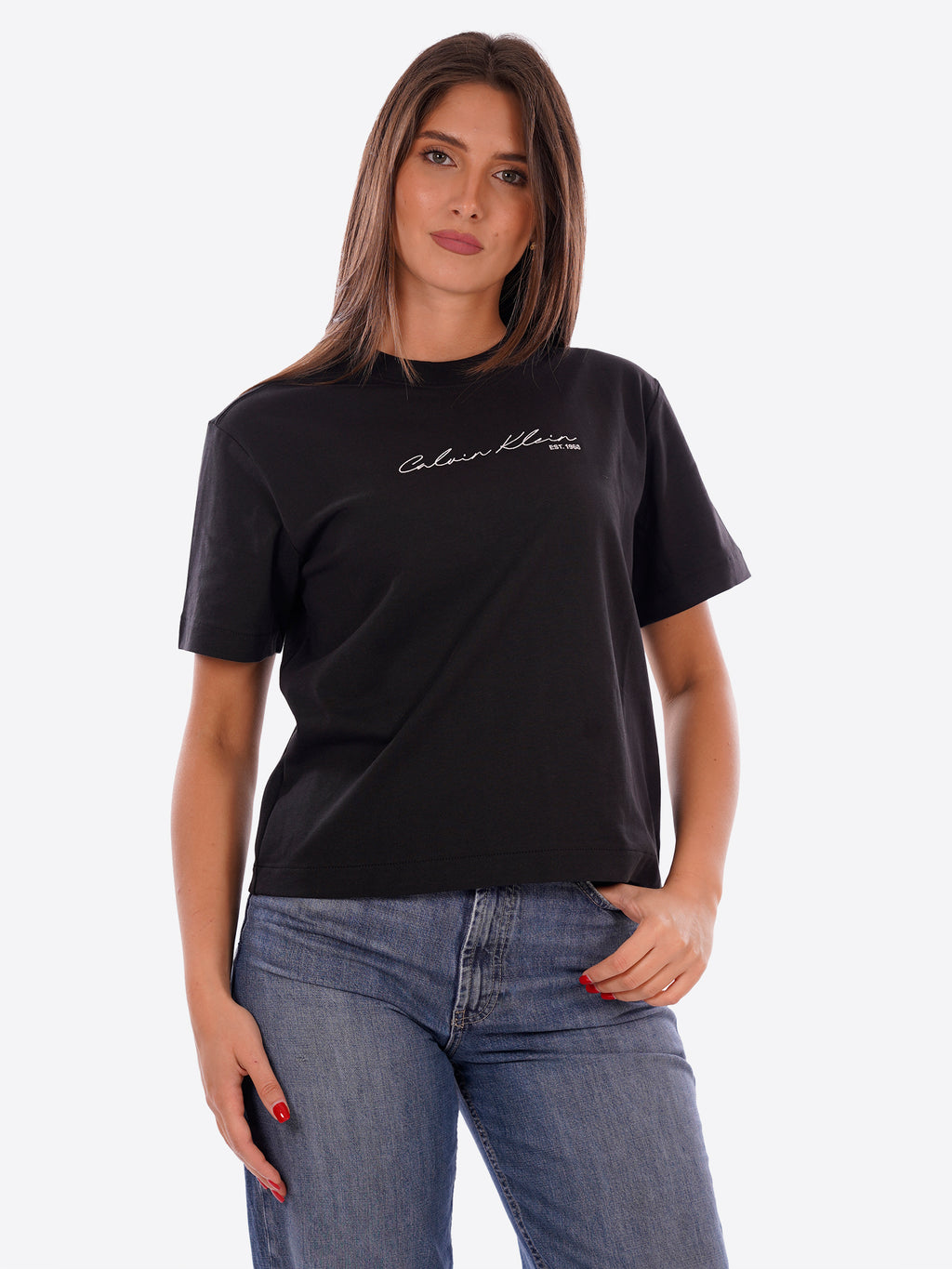 T-shirt CALVIN KLEIN da Donna - nero LV047F820GUB1