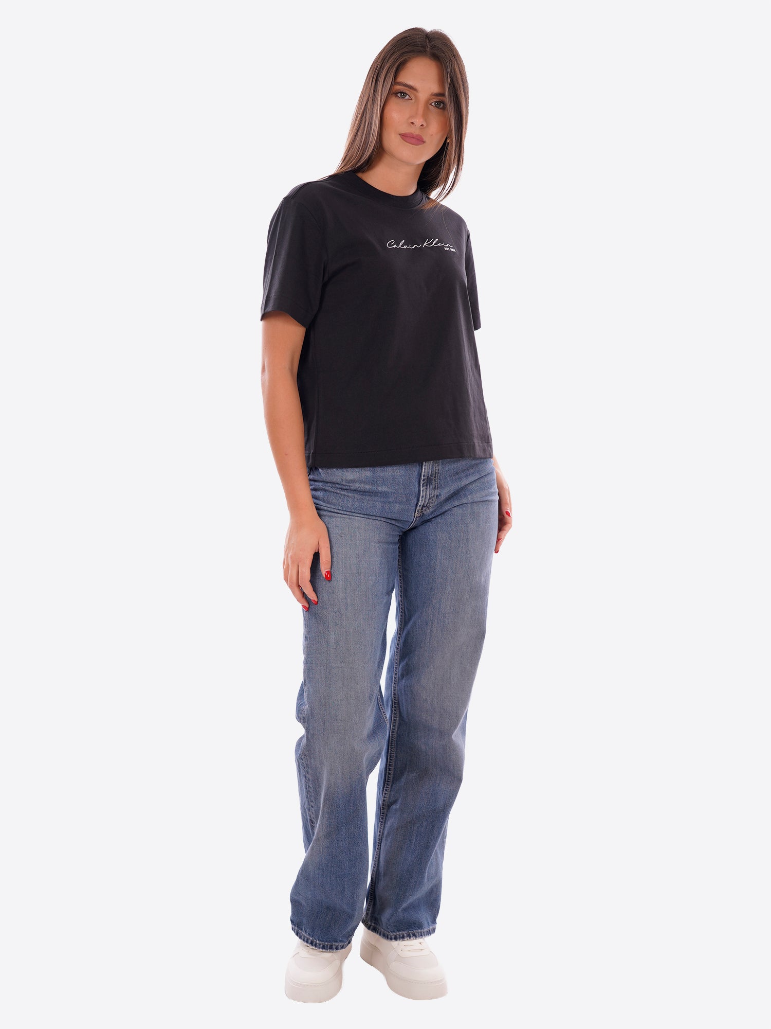 T-shirt CALVIN KLEIN da Donna - nero LV047F820GUB1