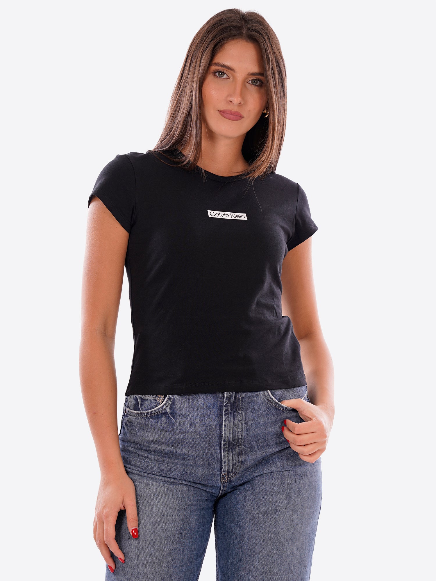 T-shirt CALVIN KLEIN da Donna - nero LV047F842GUB1