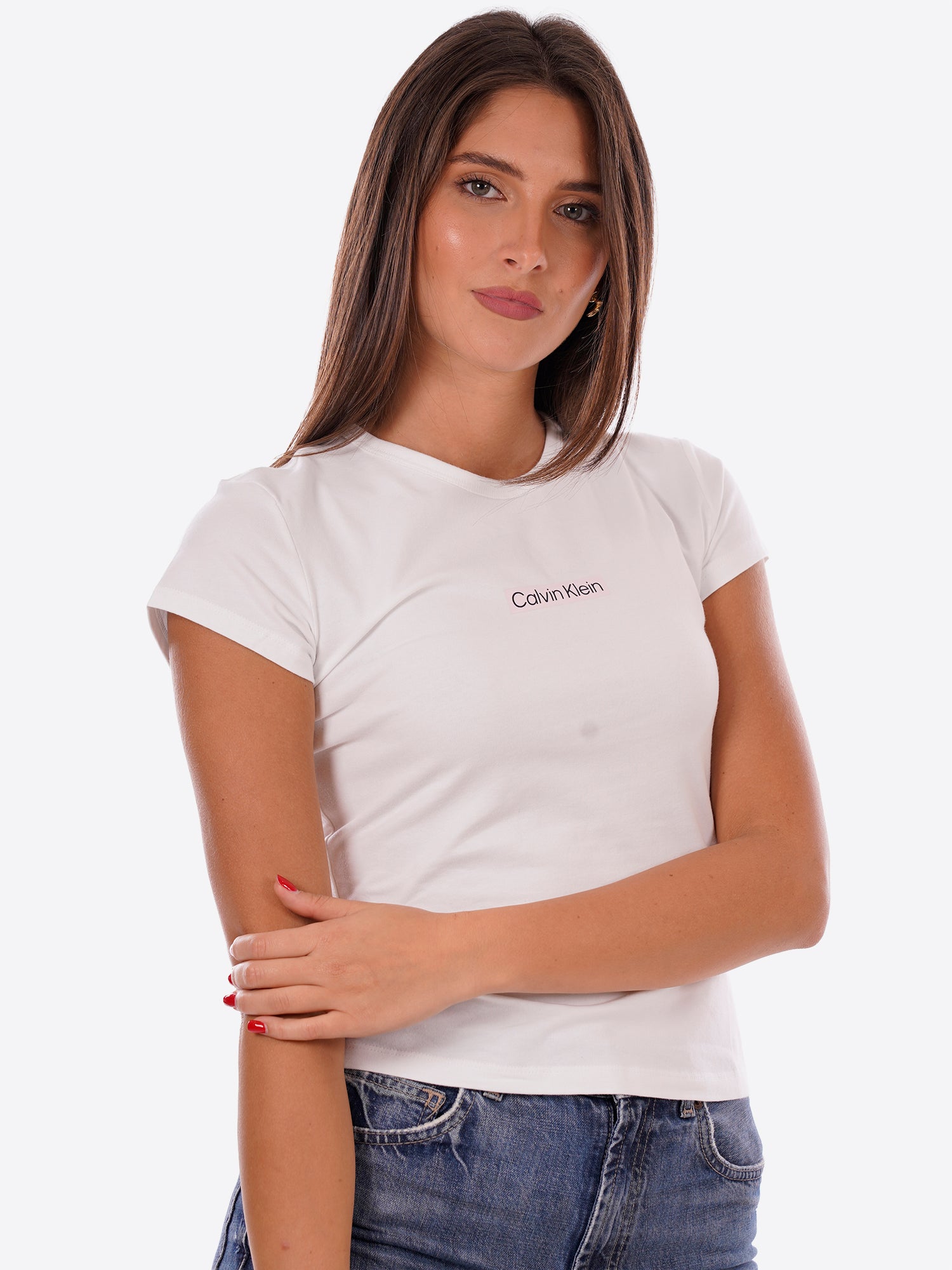 T-shirt CALVIN KLEIN da Donna - bianco LV047F842GYAF
