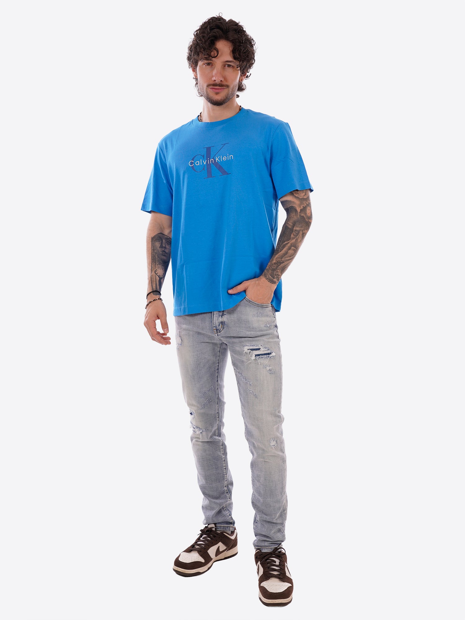 T-shirt CALVIN KLEIN da Uomo - blu LV04RB862GCFM