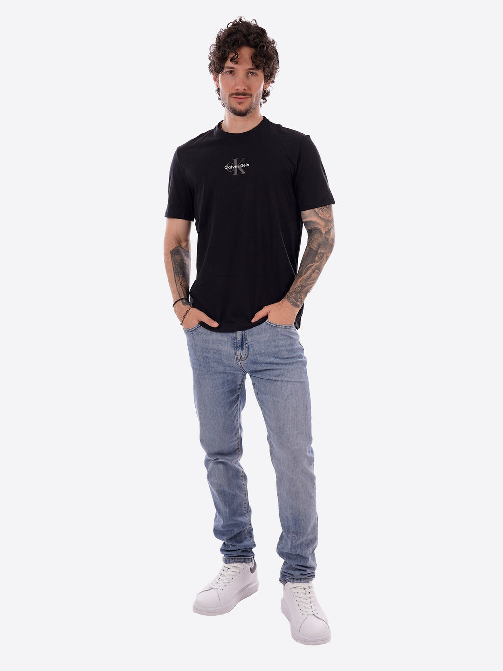 T-shirt CALVIN KLEIN da Uomo - nero LV04RB866GUB1
