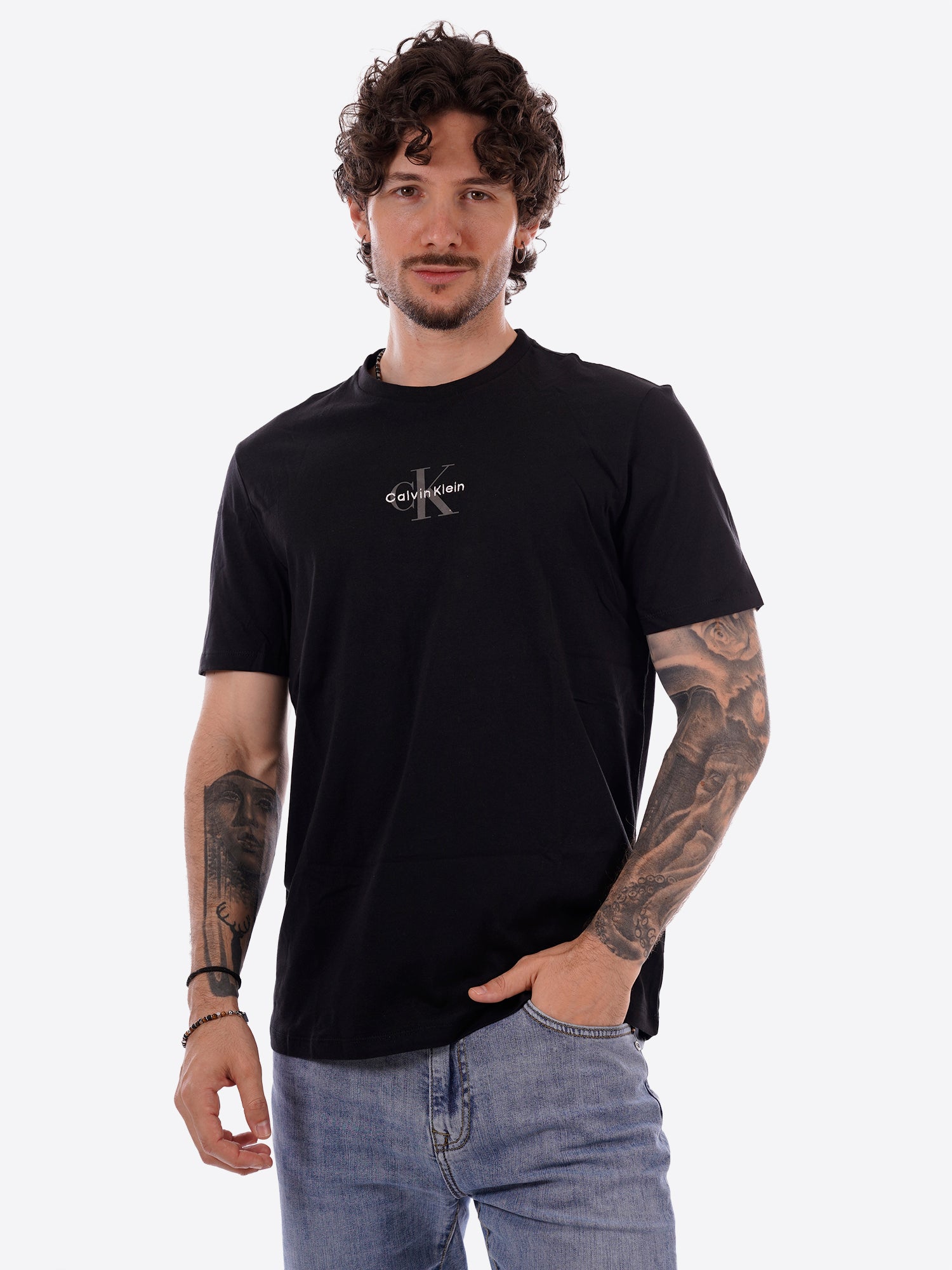 T-shirt CALVIN KLEIN da Uomo - nero LV04RB866GUB1