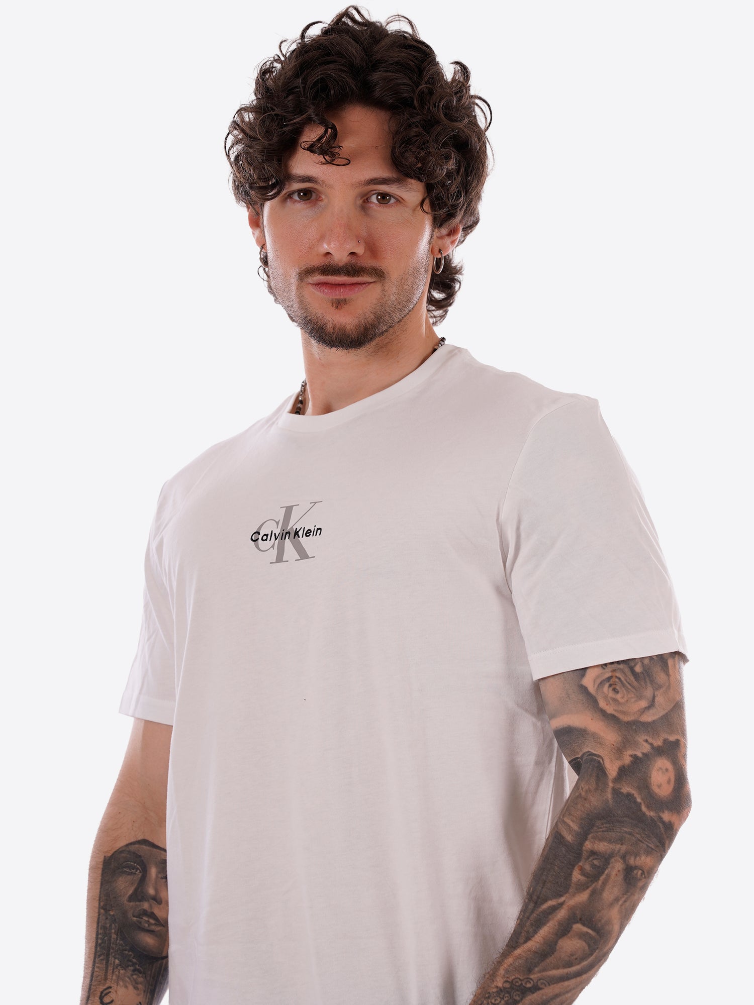 T-shirt CALVIN KLEIN da Uomo - bianco LV04RB866GYAF