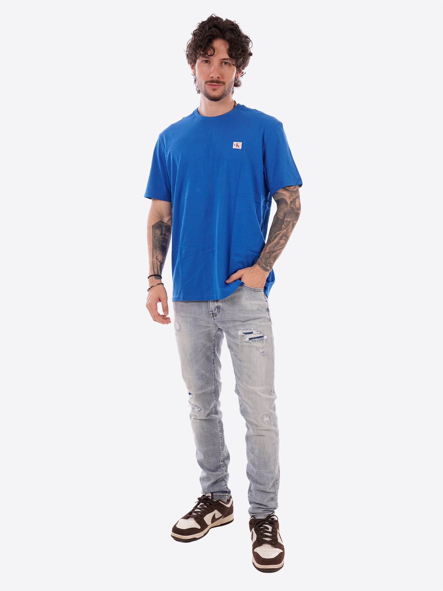 T-shirt CALVIN KLEIN da Uomo - BLU LV04RC272G2JX