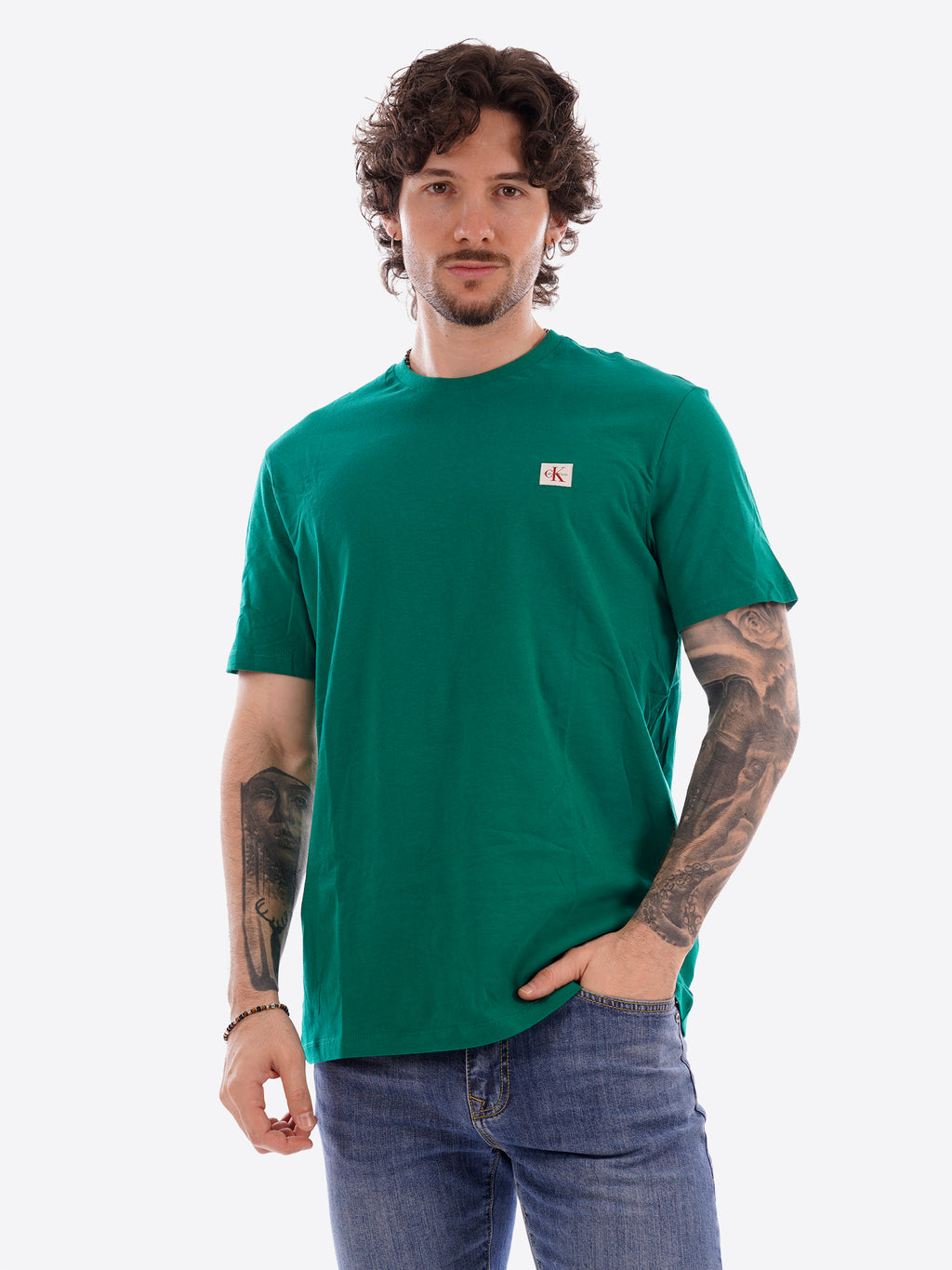 T-shirt CALVIN KLEIN da Uomo - verde LV04RC272GL4G