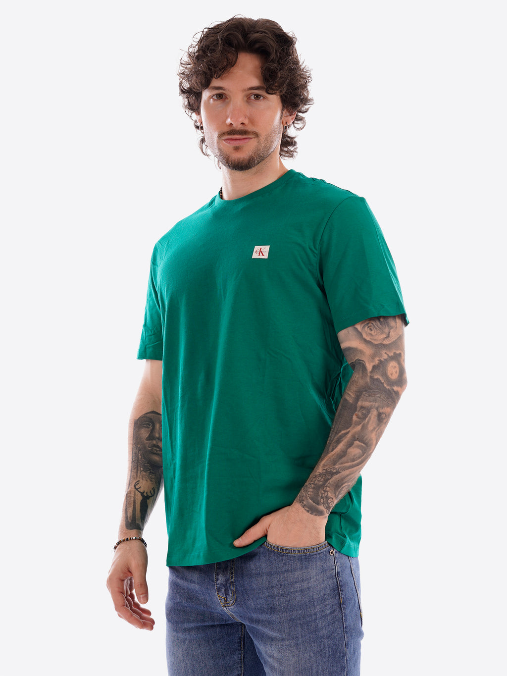 T-shirt CALVIN KLEIN da Uomo - verde LV04RC272GL4G