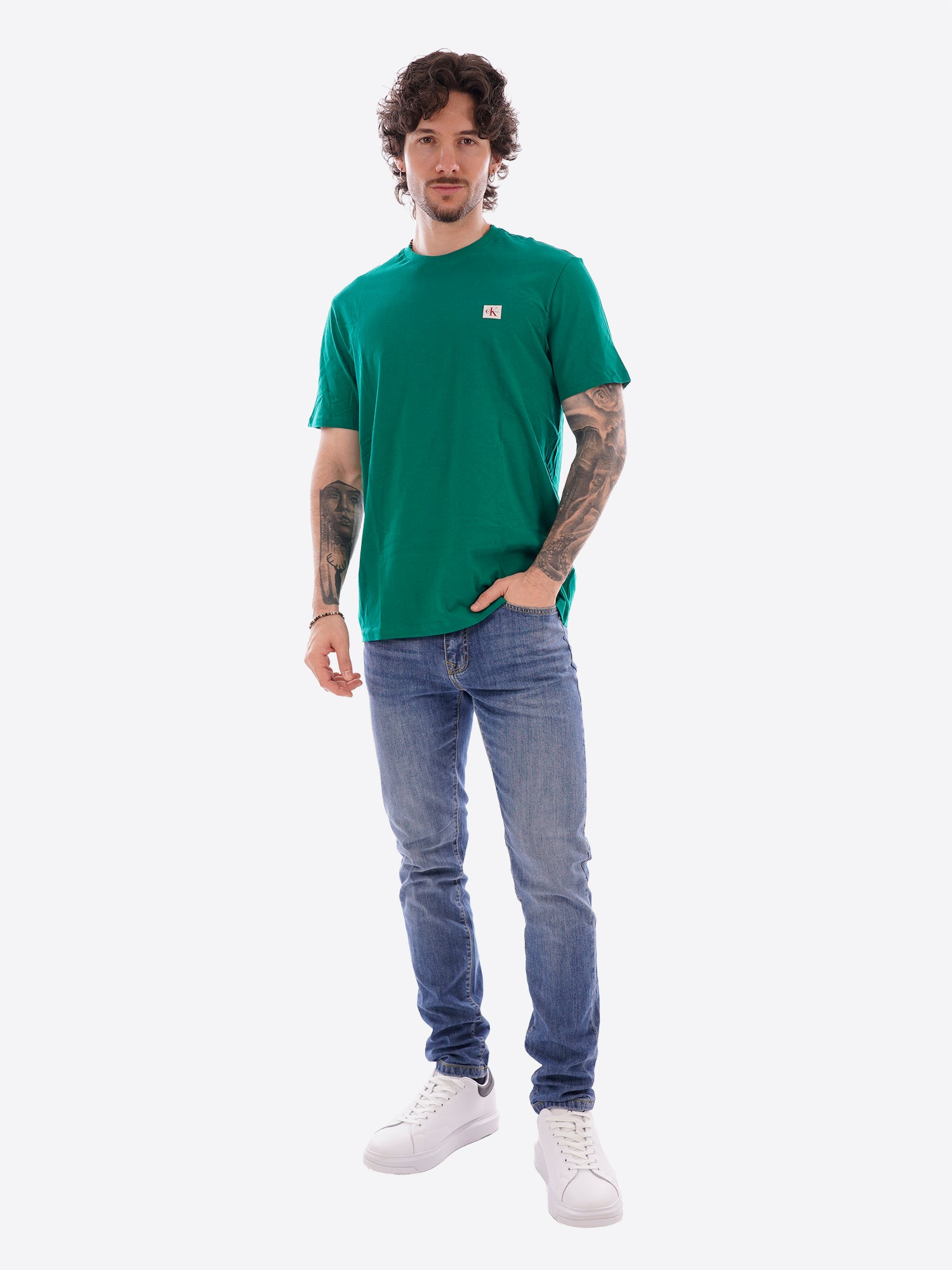 T-shirt CALVIN KLEIN da Uomo - verde LV04RC272GL4G