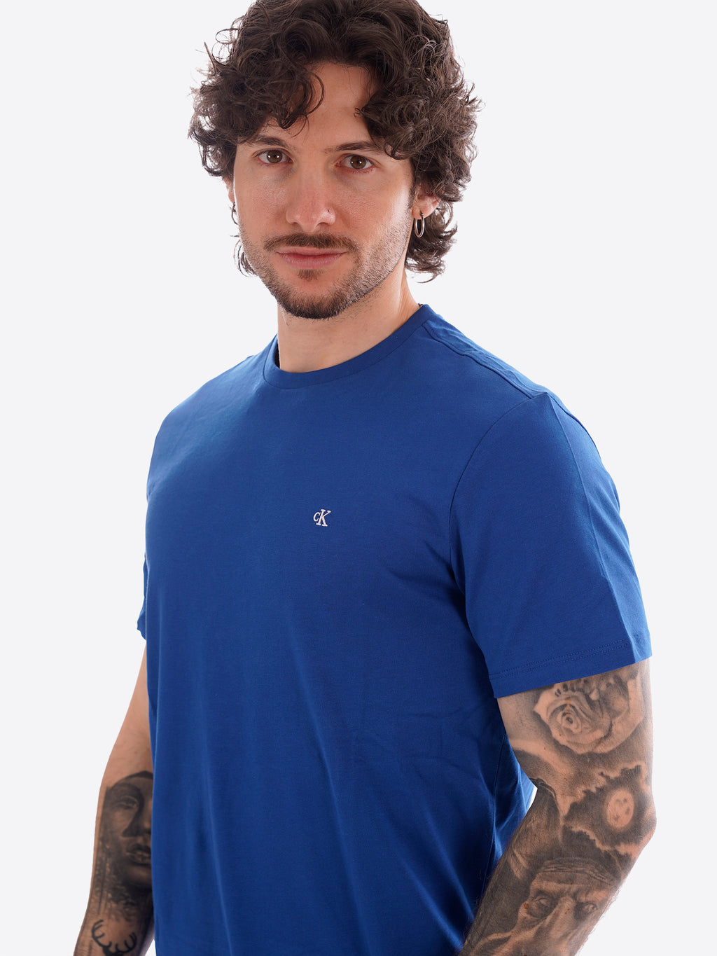 T-shirt CALVIN KLEIN da Uomo - blu LV04RD2542IL
