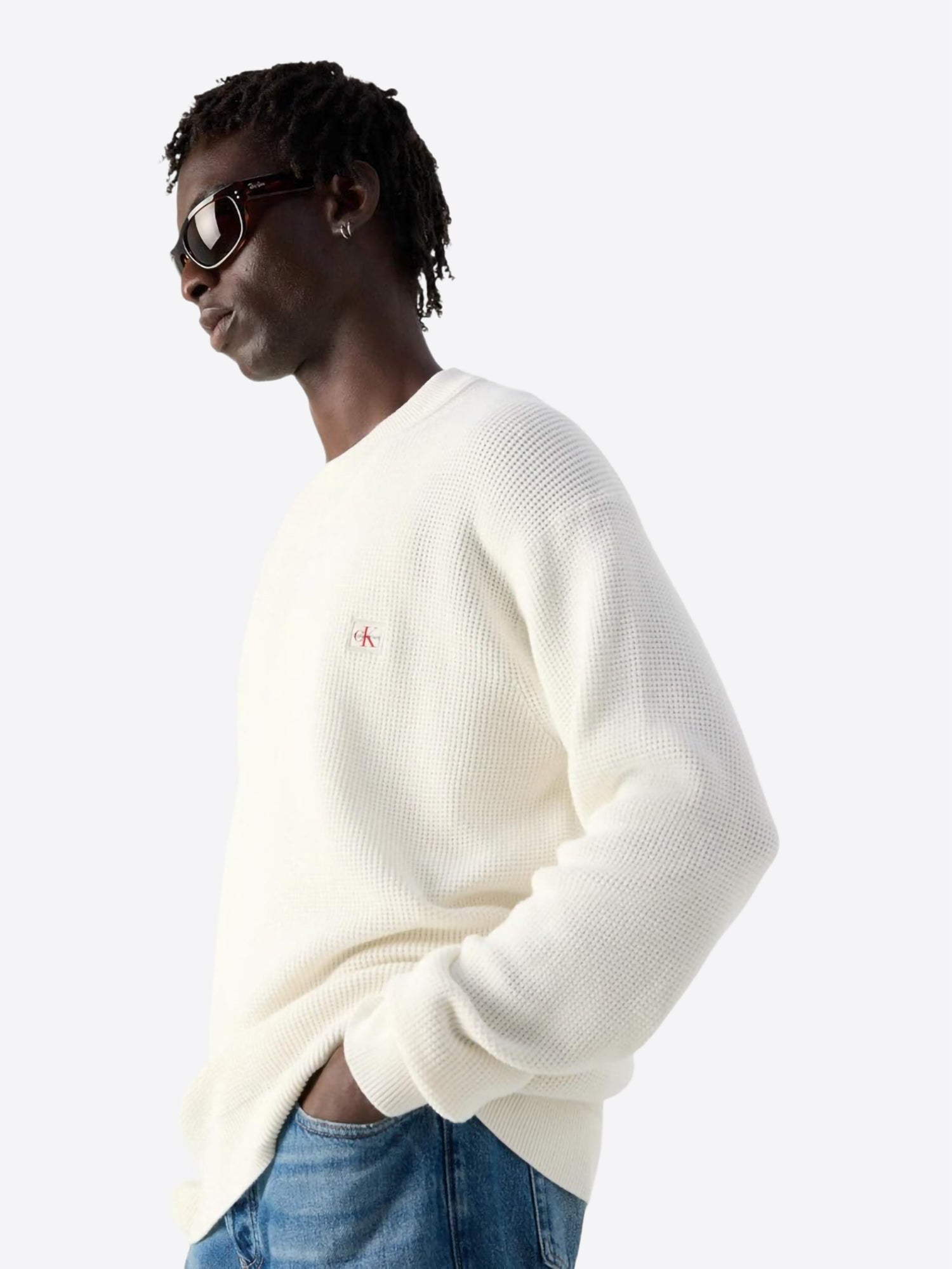 Maglione CALVIN KLEIN da Uomo - bianco LV04RD313GYAS
