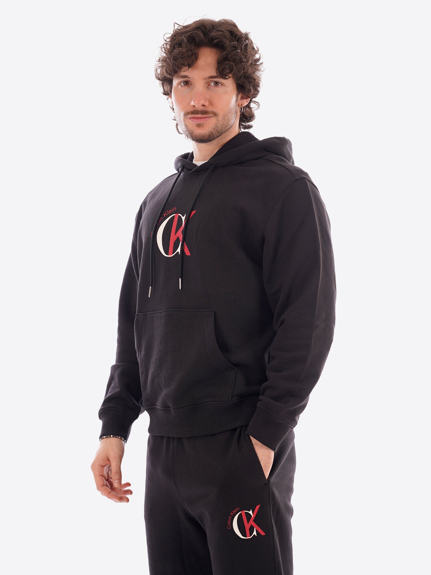 Felpa CALVIN KLEIN da Uomo - nero LV04RE255GUB1