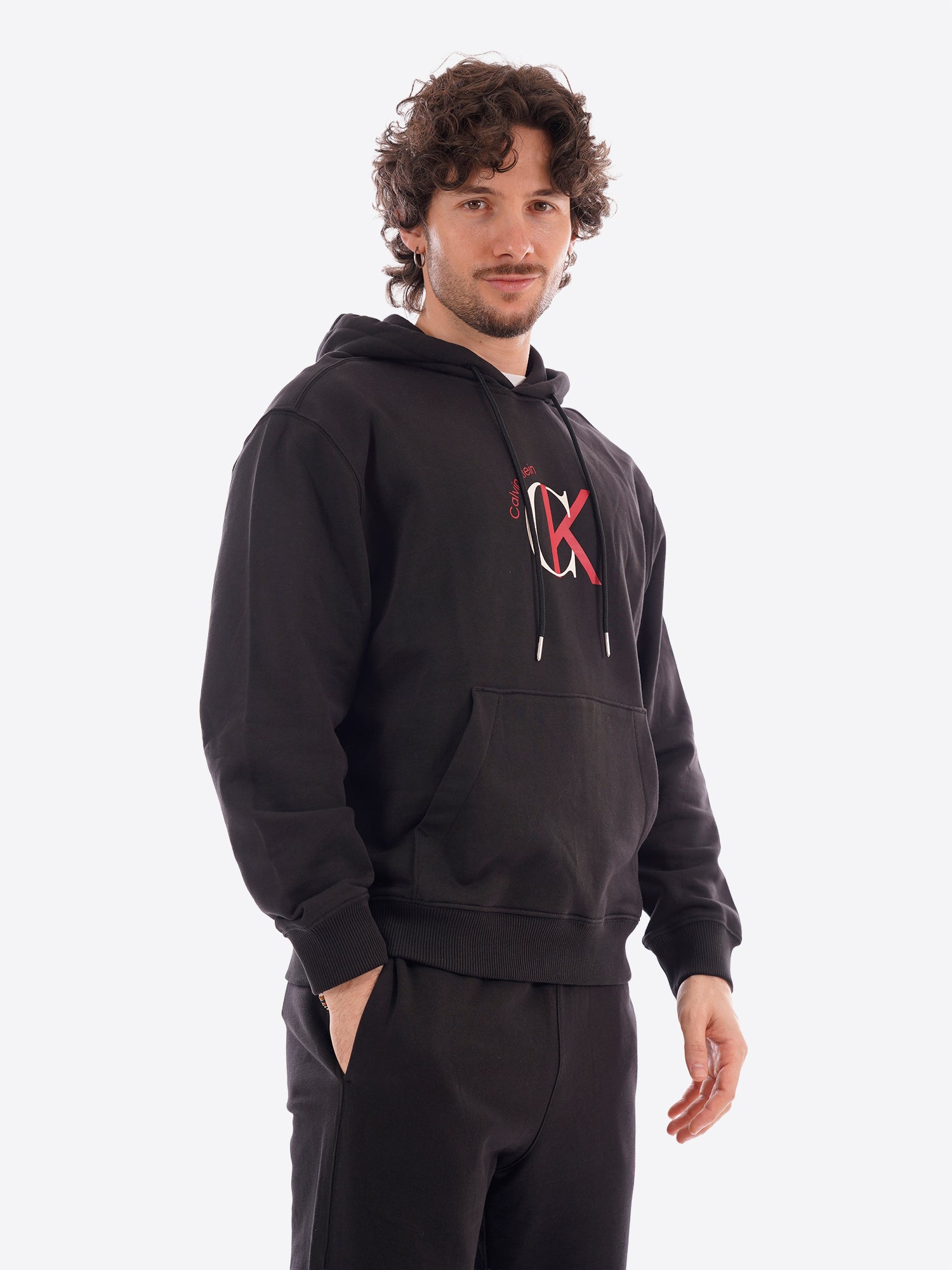 Felpa CALVIN KLEIN da Uomo - nero LV04RE255GUB1