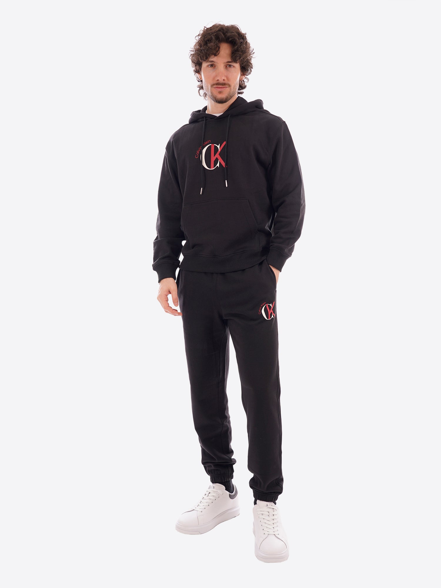 Felpa CALVIN KLEIN da Uomo - nero LV04RE255GUB1